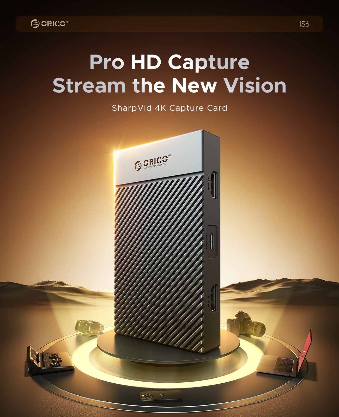 ORICO SharpVid 4K60HZ Capture Card IS6