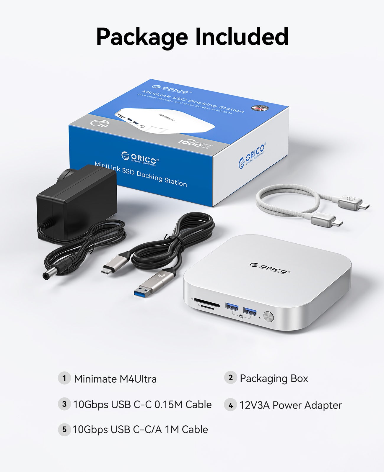 【新品未開封】ORICO M45P minilink Amazon.com: USB C Hub with M.2 SSD Enclosure, New Upgrade