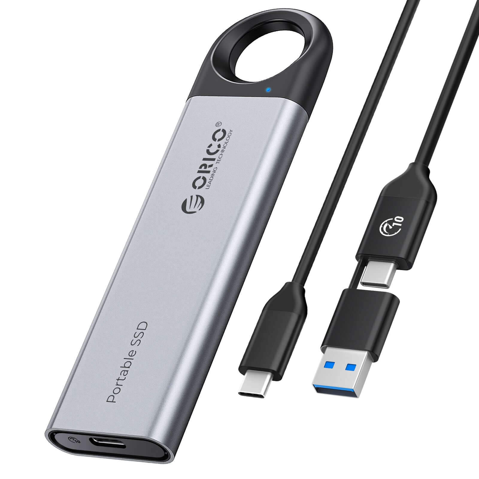 ORICO ポータブルSSD C10 1TB ORICO C10 10Gbps Portable SSD with Hanging Hole